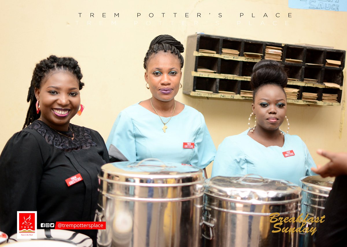 TremPottersPlac's tweet photo. Breakfast Sunday was a huge success as everyone present in church dined from our wide delicacies.

#TREM #TREMPOTTERSPLACE #AllGrace #BreakfastSunday https://t.co/itv6m4q21e
