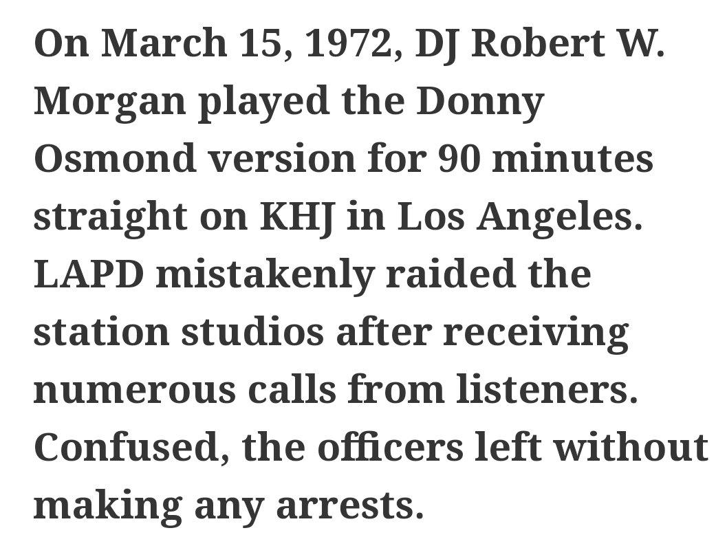 DonnyFanAccount's tweet photo. DJ Robert Morgan did you a right favour playing #PuppyLove 🐶❤over &amp; over #OnThisDay 1972 didn't he @donnyosmond cos a few weeks later on March 24 it was Certified #Gold 📀 #RightResult 👏🙂
https://t.co/qqfkdo17Cb
#SundayThoughts https://t.co/suTWH0XUVK