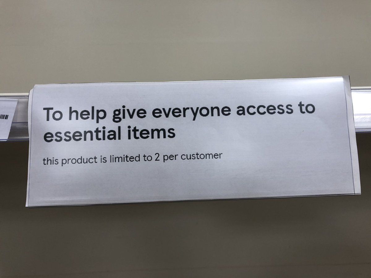 mikegbuxton's tweet photo. I may as well join the rest of the UK’s shoppers in taking photos of empty supermarket shelves 🤦‍♂️. Ladies and gentlemen I present to you the toilet roll aisle and the headache tablet aisle at one major brand supermarket. Another shop refused to sell me four tins of cat food 🤨. https://t.co/F8vs9PjDzK