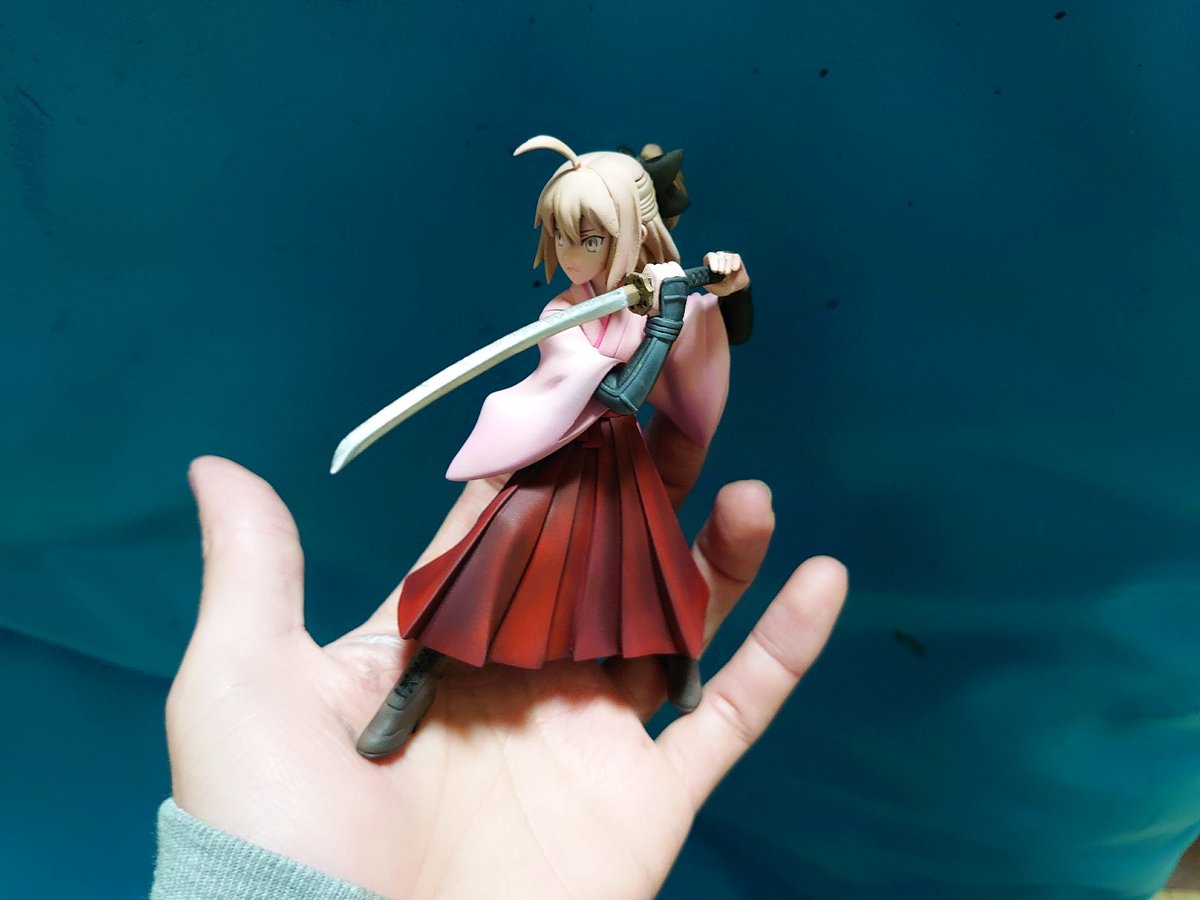 ㊗️FGO 沖田 総司 ガレキ完成しました〜⸜(* ॑꒳ ॑* )⸝ この小さめ