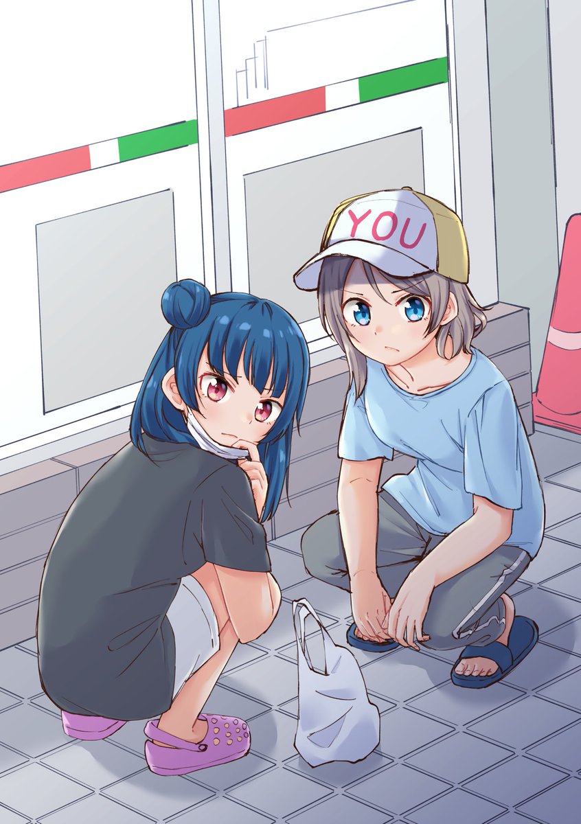 じもあい コンビニのすがた なりべーのイラスト