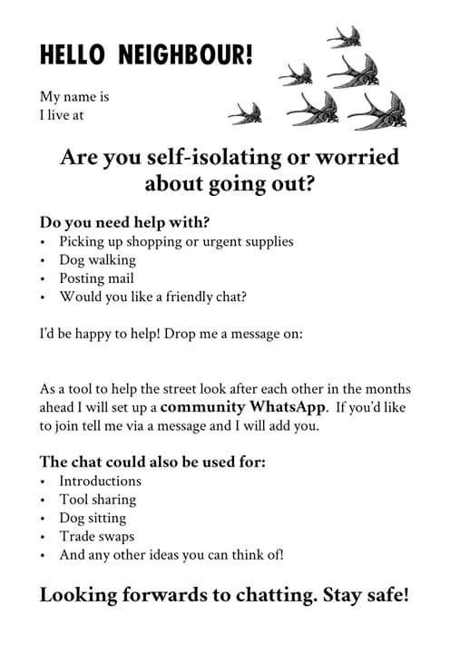 OccupyLondon's tweet photo. So #viralkindess is picking up and now idea of #RoadReps Be careful of anyone preying on vulnerable. Take help only from community people you know. Great to see mass of public self organising. Like #OccupySandy and #RiotCleanup #HighRiskCovid19 #StayHome #COVIDー19 #coronavirusuk https://t.co/pkIgxWzB0Y