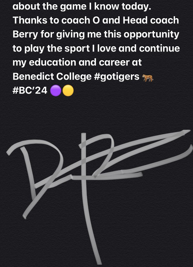 Committed BC’24🟣🟡 #gotigers#HBCU