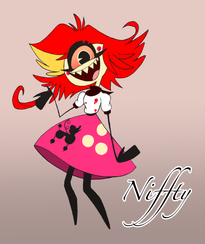 ハズビンホテルが面白かったので癖のある登場人物の中でも特に可愛かったニフティちゃん
単眼初描きだったけど描きやすかったのはデザインの妙だろうか

https://t.co/IOS6vEHaw5

#ハズビンホテル 
#ニフティ
#HazbinHotel
#Niffty 