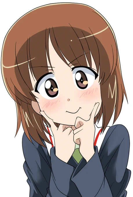 小顔ポーズのみぽりん 
