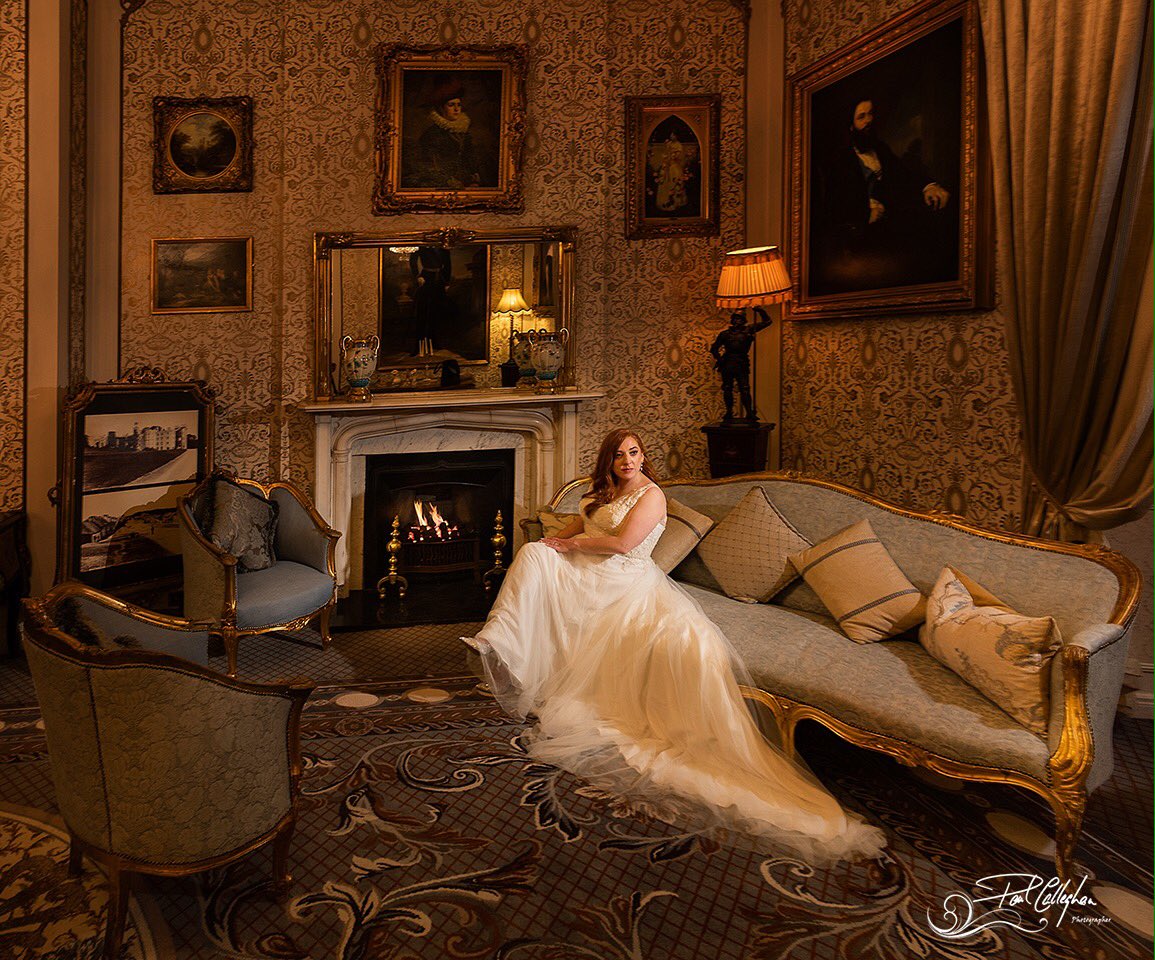 @cabracastle @RomanticCastles @OriginalIrishHt  Our stunning bride Katie on her wedding day in the Gold Room at Cabra Castle Hotel.  #weddinginspiration #weddingphotographer #castlewedding #cabracastle #weddingday #bride #luxuryhotel #luxurycastle #weddingvenue