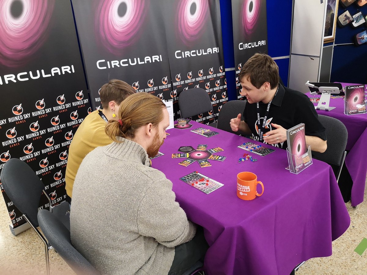 Jamesgrimboden's tweet photo. Robin from @Ruined_Sky demoing "Circulari" come and say hi at @aireconuk 😁 https://t.co/naCL1WCYIA