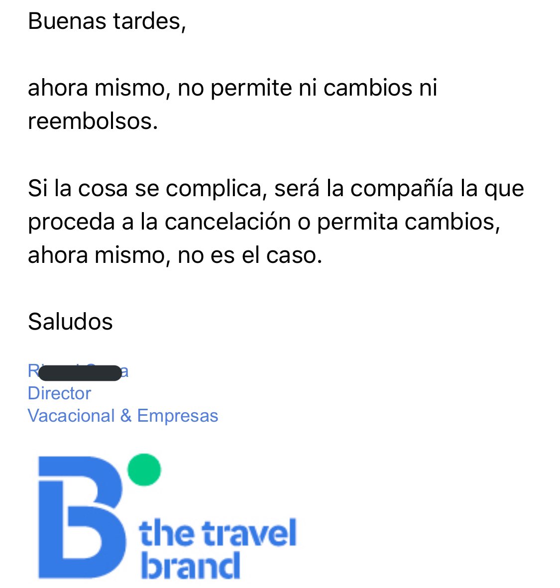 Super decepcionada con la gestión de <a href="/bthetravelbrand/">B travel</a> con nuestro viaje a Amsterdam de la semana que viene. Les hemos tenido que preguntar nosotros, nos dan 0 información, muestran muy poca empatía y se desentienden totalmente.Triste porque me esperaba más 😭😣