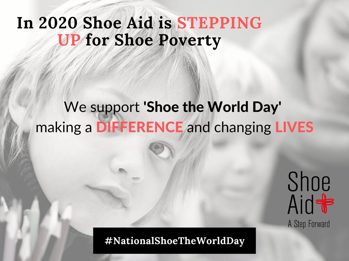 shoeaiduk's tweet photo. 4 million  men, women and children in the UK who live in poverty whose lives we change by providing suitable footwear for everyday life, school and taking part in outdoor activities, we are #steppingup to #footwearpoverty and the #environment #NationalShoeTheWorldDay #shoeaid https://t.co/lQu72SJObB