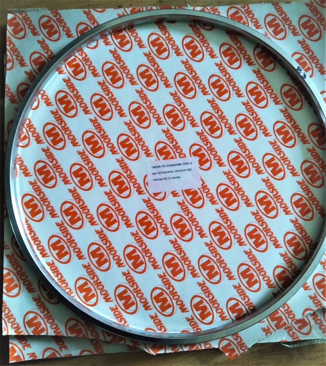 AHXprocurement's tweet image. Moorside #Incoloy 825 #Ring #Type #Joints, 14", #R61. New and unused in original packaging. For more information please contact info@ahxprocurement.co.uk. 

#joints #sealing #oil #gas #petrochemical