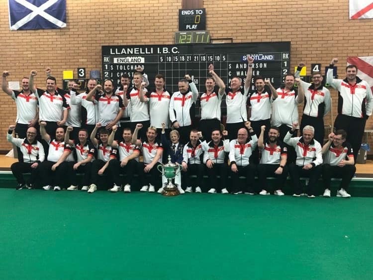 EIBABowls's tweet photo. Congratulations to #teamengland 🏴󠁧󠁢󠁥󠁮󠁧󠁿 on wining the BIIBC Men’s International Series for a record-equalling sixth consecutive year! 

England beat Scotland 123-111 in the final game in Llanelli, Wales.

What a great achievement - wel done to everyone involved! 👏 https://t.co/8BAZt2I28c