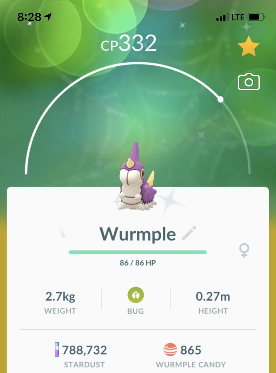 RocketRigby123's tweet image. Found my first shiny Wurmple this morning! ✨🐛
Also, finally got a shadow legendary with decent stats 😈🔥
#PokemonGO #ShinyWurmple #ShadowEntei #TeamRocketGo