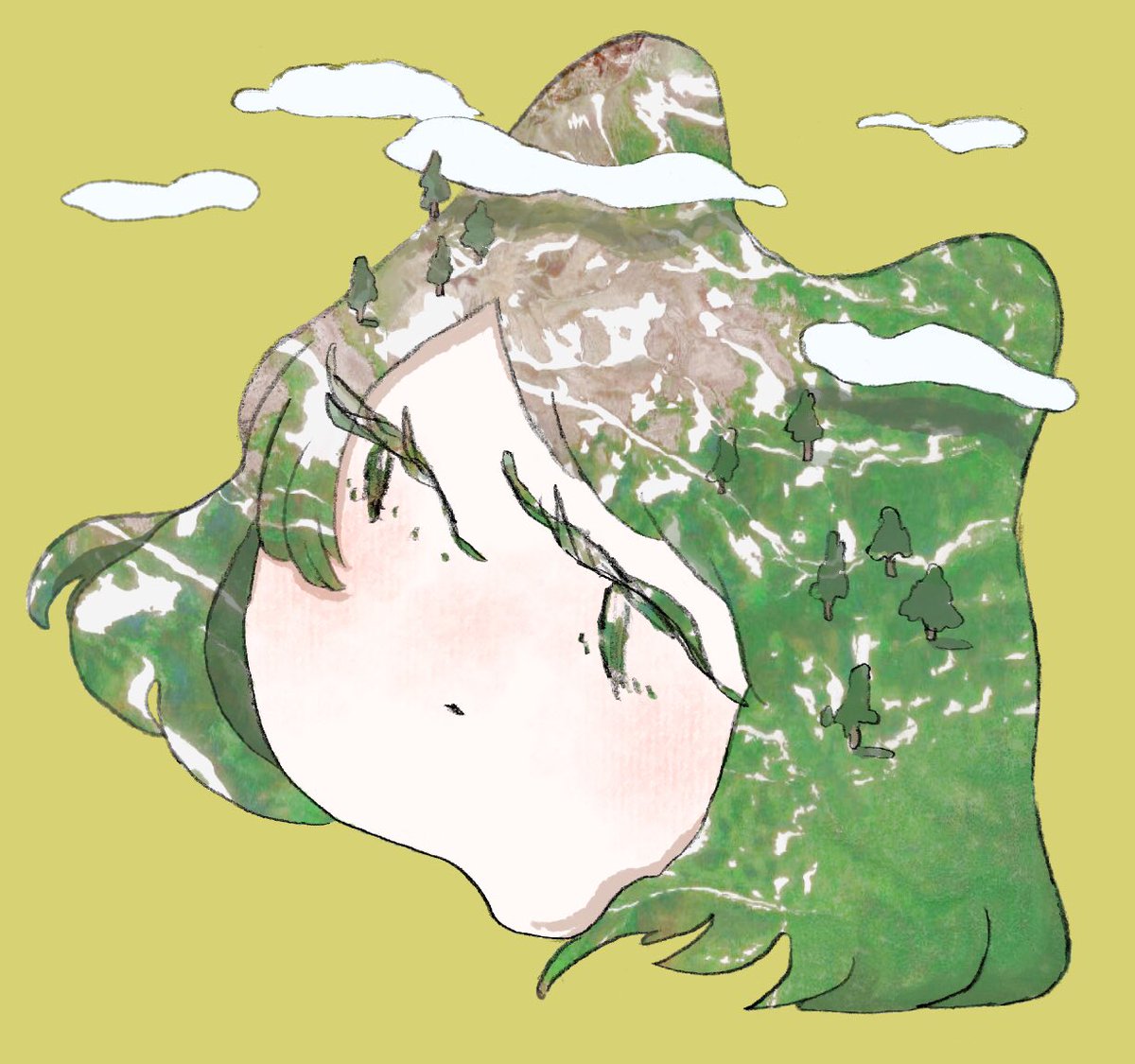 やまびこ くいのイラスト