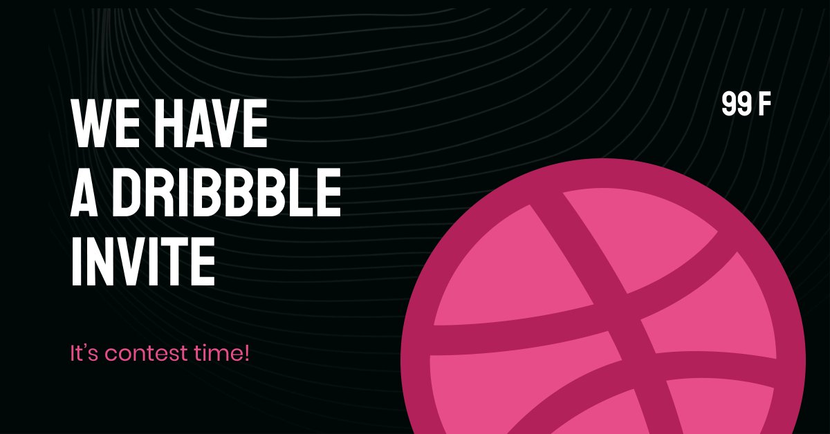 We have a @dribbble invite.
How to win?
1. Create a nice shot & let us know.
2. Retweet this. 
Closes on 30th March.
#freedribbbleinvite #99francs #dribbble #invite