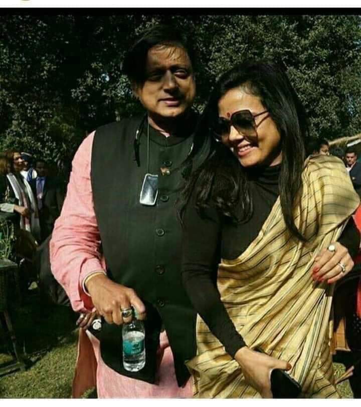 Bullet Sniper on X: Caption 🙃 @ShashiTharoor @MahuaMoitra   / X