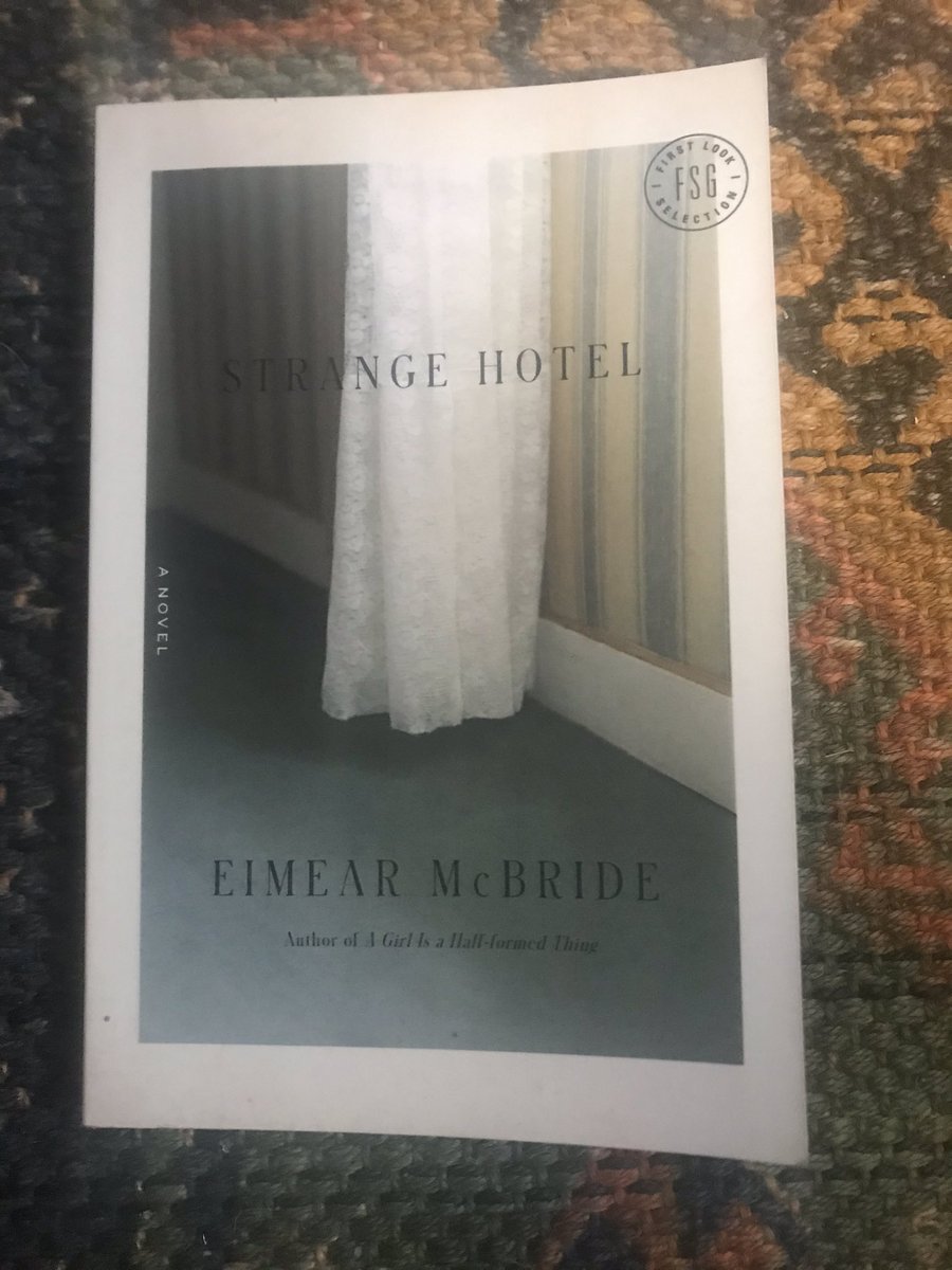 It’s Eimear McBride. She is one of the world’s greatest living writers. Just bloody read it.