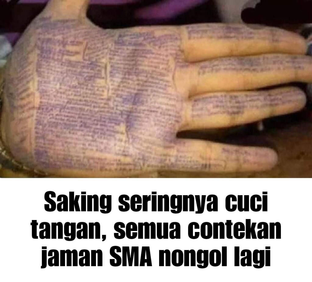 Nih buat yang dulu nulis contekannya di bawah epidermis.