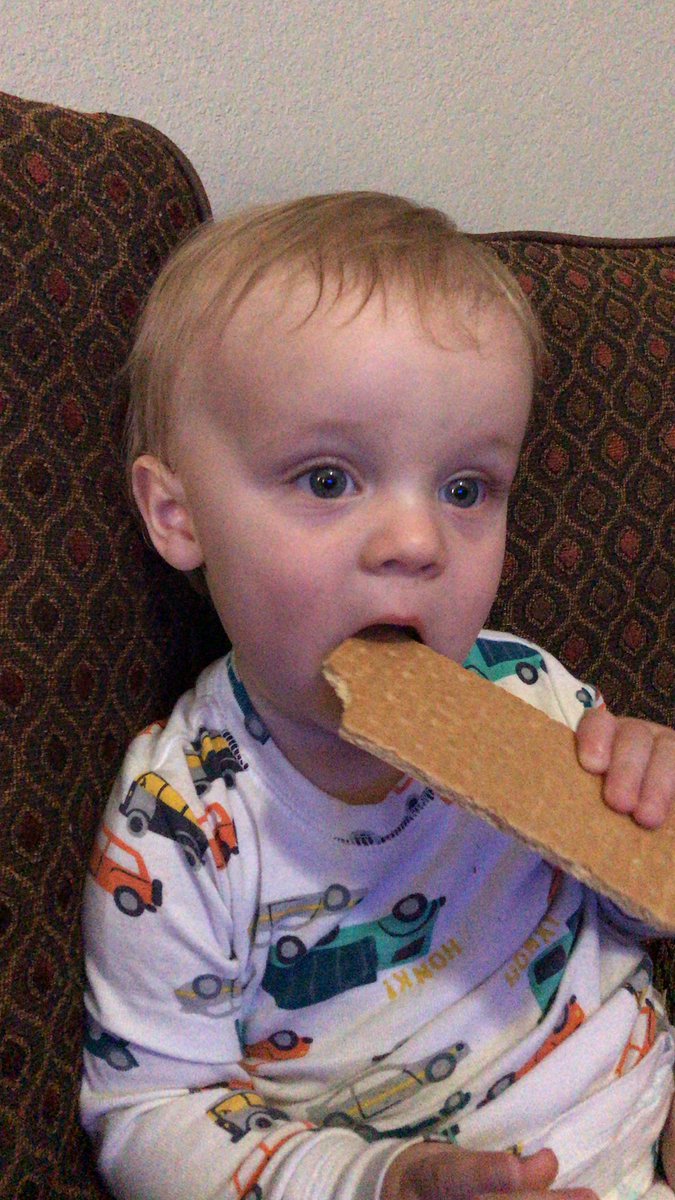 tfitts95's tweet photo. Woodson says as long as I stock up on his graham crackers if we get quarantined then he will be happy https://t.co/9JG9S0Dqe9