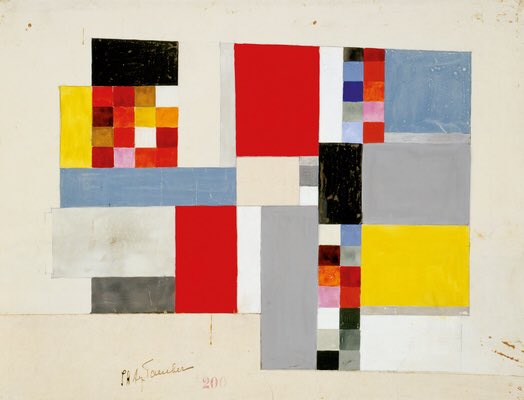 Sophie Taeuber-Arp (Suiza. 1889-1953)Pintora, diseñadora, bailarina (performance) y miembro del movimiento Dadaísta.Creadora polifacética y formada en diseño, es conocida por las marionetas, cabezas y trajes que creó para las obras escénicas Dadá.