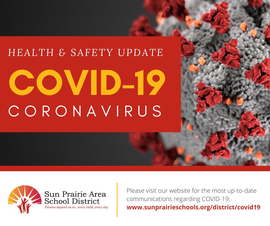 In the best interest of the health of our students, staff, and families, public schools in Dane County will be shutting down immediately starting today. This closure will extend minimally through Sun., 4/5.  We will send out further information as soon as possible.