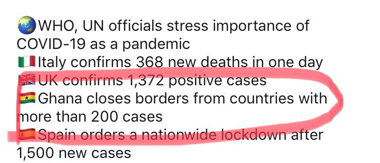 maddybreadner87's tweet photo. @JustinTrudeau Ghana has the right idea. @JustinTrudeau close the borders before it’s too late. https://t.co/QfGGzVoWFf