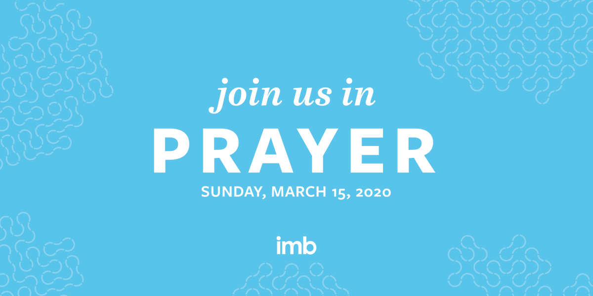 IMB_SBC's tweet photo. #PrayerRequest
The Southern Baptist Convention is calling for a day of prayer today as we all work together to address the concerns associated with the coronavirus #COVID19 global pandemic. Please join us together in prayer. https://t.co/wbz8asBk2h