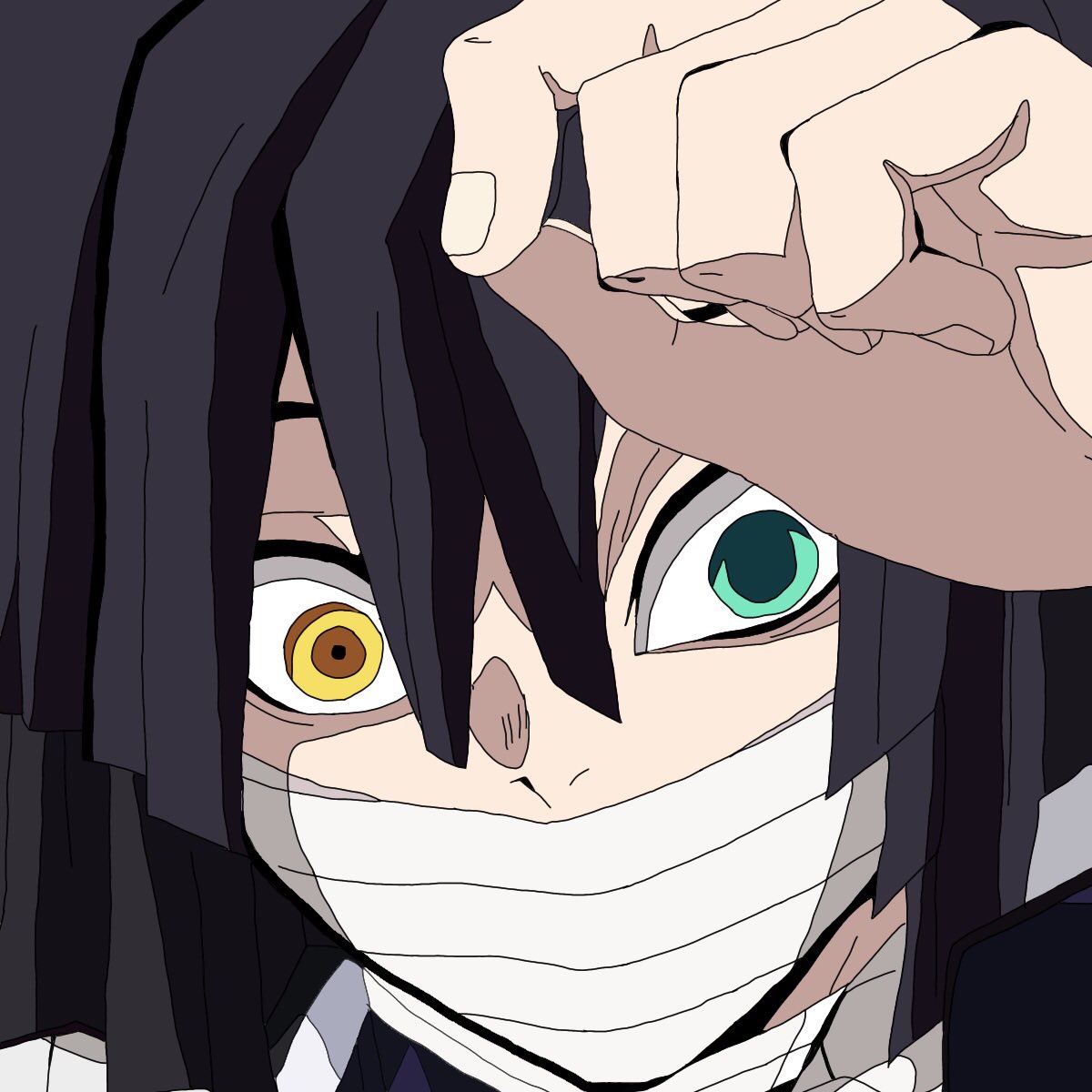 Twitter 上的 つぼみ 気まぐれイラストアカウント 鬼滅の刃より 蛇柱 伊黒小芭内 霞柱 時透無一郎 を描きました 無一郎小さいから描くの大変 文字には自信あり 鬼滅の刃 伊黒小芭内 時透無一郎 蛇柱 霞柱 線画 イラスト T Co