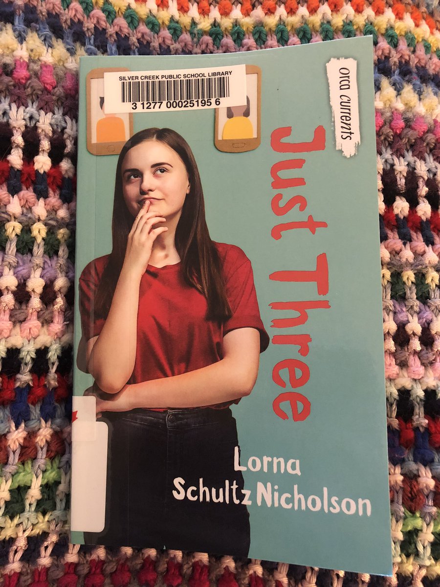 ms_e_cook's tweet photo. Day 2 of my #hilo books by @orcabook I really loved the scene with the chicken farm in “Just Three” by @lornasn It was hilarious! This is a great book about family and learning to let others choose their own path. #MsCooksBooks #orcacurrents #MySilverCreek https://t.co/Kjn3bLZJMS