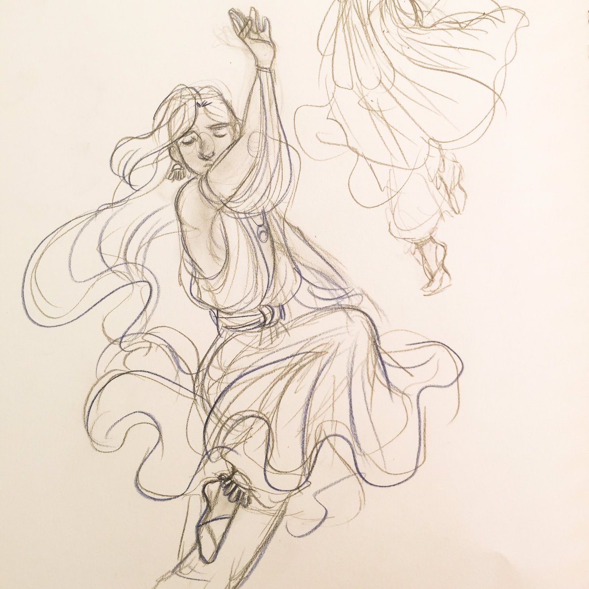 MariaMondsee's tweet photo. A few sketches of Kalon. It’s so much fun to draw a character that is so agile and always moving
(daily doodle 359)
#dailydoodle #dsa #dsaoc #dasschwarzeauge #zaubertänzer https://t.co/X0ojMwaen1