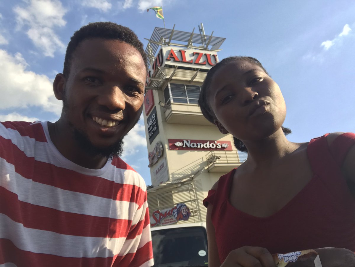 MakhanyaMu's tweet photo. Little road trip with little sister 
If you don’t take care of your sister where do you think she will get the love https://t.co/XeGnKSbzwp