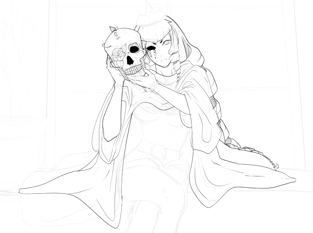 cazraels's tweet photo. a little wip cause I'm actually feeling confident in a drawing for once... let's hope I don't fuck it up with colours 😩

#wip #workinprogress #drawing #lineart #animeart #originalcharacter https://t.co/yv3IkRylNE