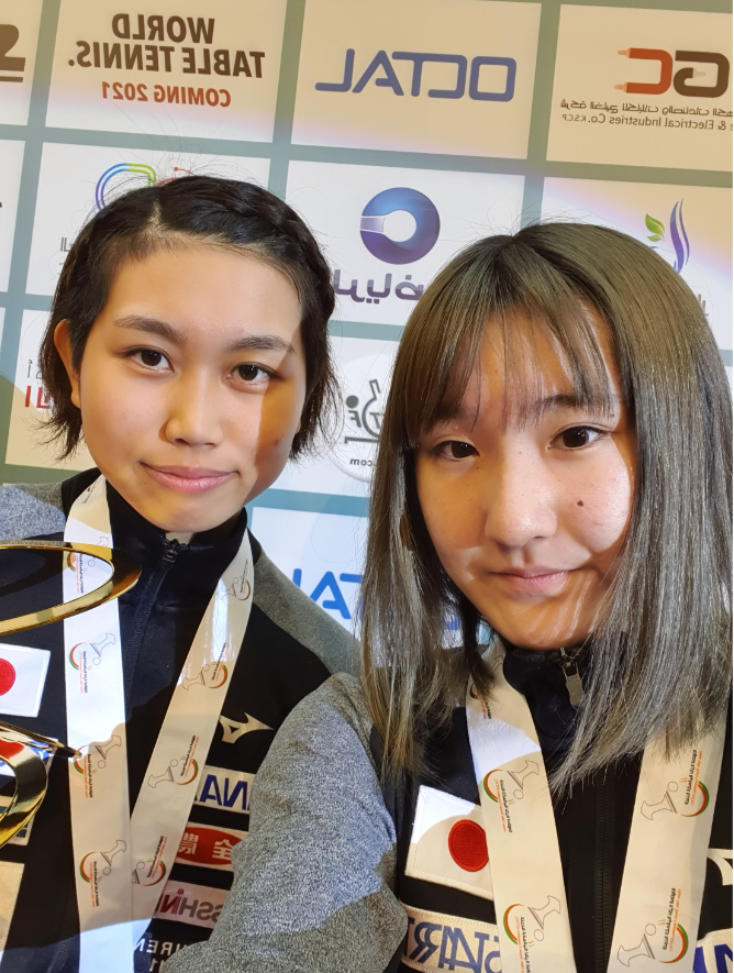 WTTGlobal's tweet photo. 🥇🇮🇳Achanta 🥈🇵🇹Freitas

🥇🇯🇵Sato 🥈🇯🇵Kato

🥇🇸🇰Pistej &amp; 🇷🇸Karakasevic 🥈🇧🇪Allegro &amp; Lambiet

🥇🇯🇵Sato &amp; Hashimoto 🥈🇸🇬Lin &amp; Zeng

🤳#GoldenSelfie time for the finalists of the #ITTFChallenge+ #2020OmanOpen 🇴🇲🏓 https://t.co/VcNQtpgE6z