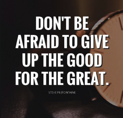 Growth doesn't happen in the comfort zone!