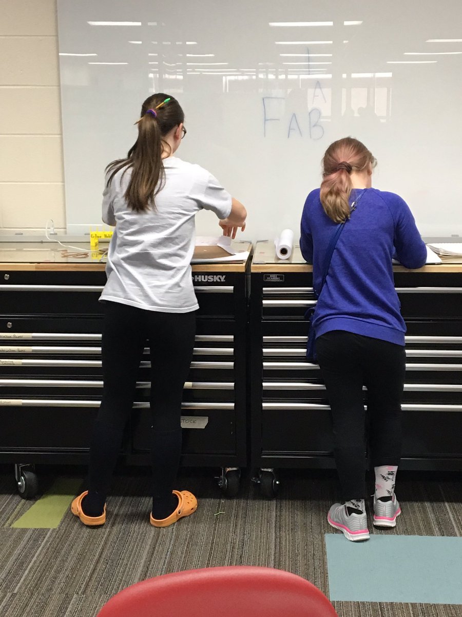 NR_KJones's tweet photo. Who wants to complete a worksheet on plot, symbolism, and setting when you can do all of that by creating a board game in the HS Makerspace? #wearenr @NR_MiddleSchool @NRMiddleSchool https://t.co/Nvlfvcr9vX