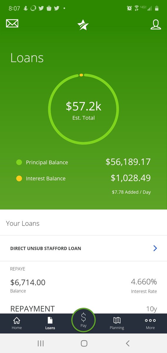 turntogray's tweet photo. @Scavino45 @BetsyDeVosED @realDonaldTrump Still have interest on my federal student loans. https://t.co/CxFS3dWn29