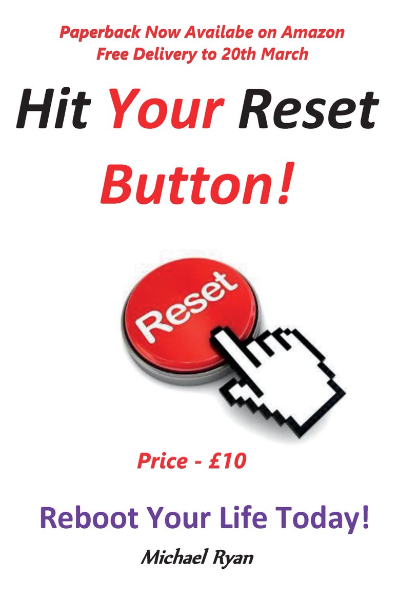 At last :) Hit Your reset Button! available in Amazon paperback amazon.co.uk/dp/1527235645
The Book to help every middle aged man change :)