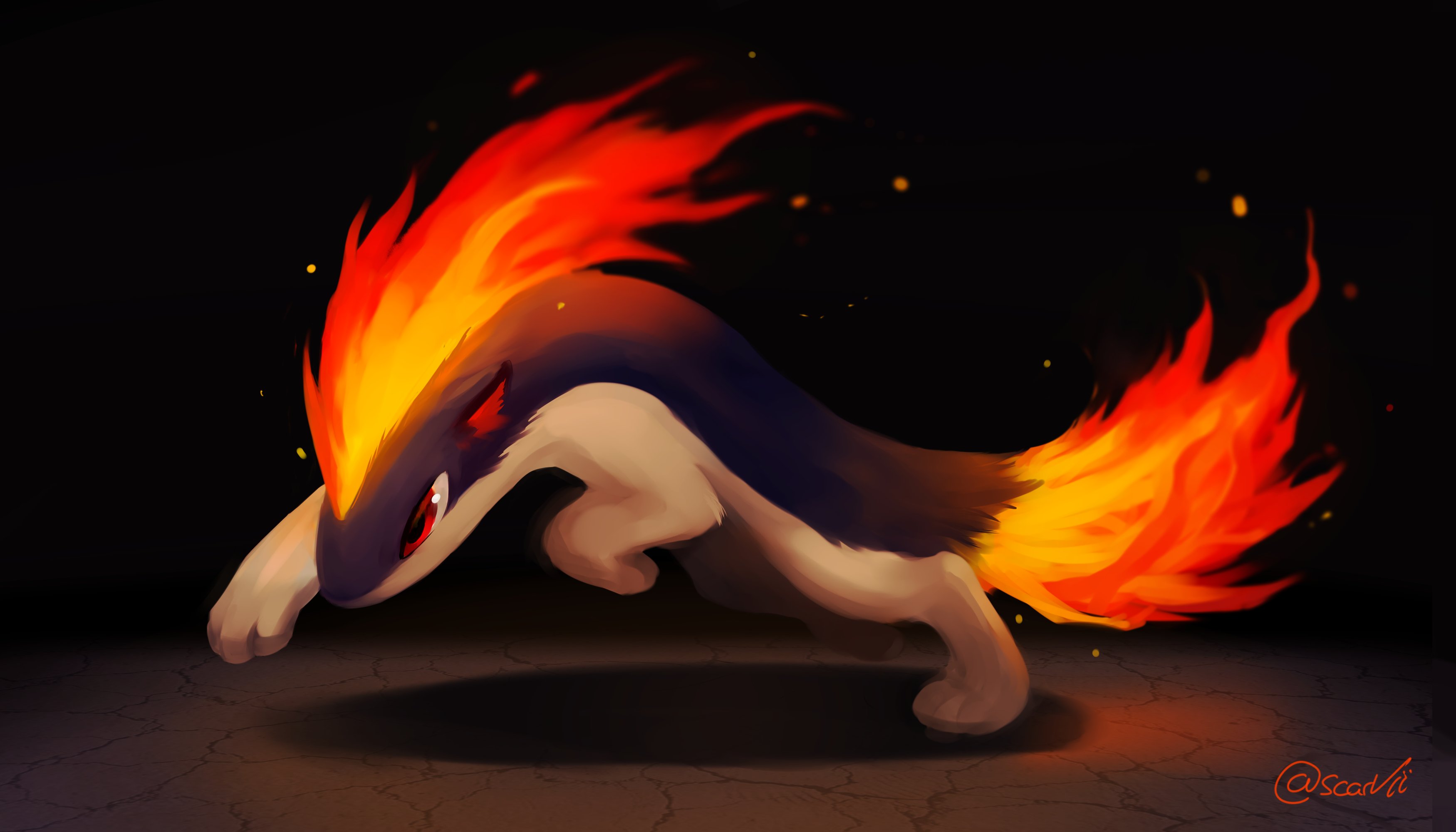 vivi|scarVii🔻 on X: "Quilava🔥🖤 #Pokemon https://t.co/76OItdER8S" / X