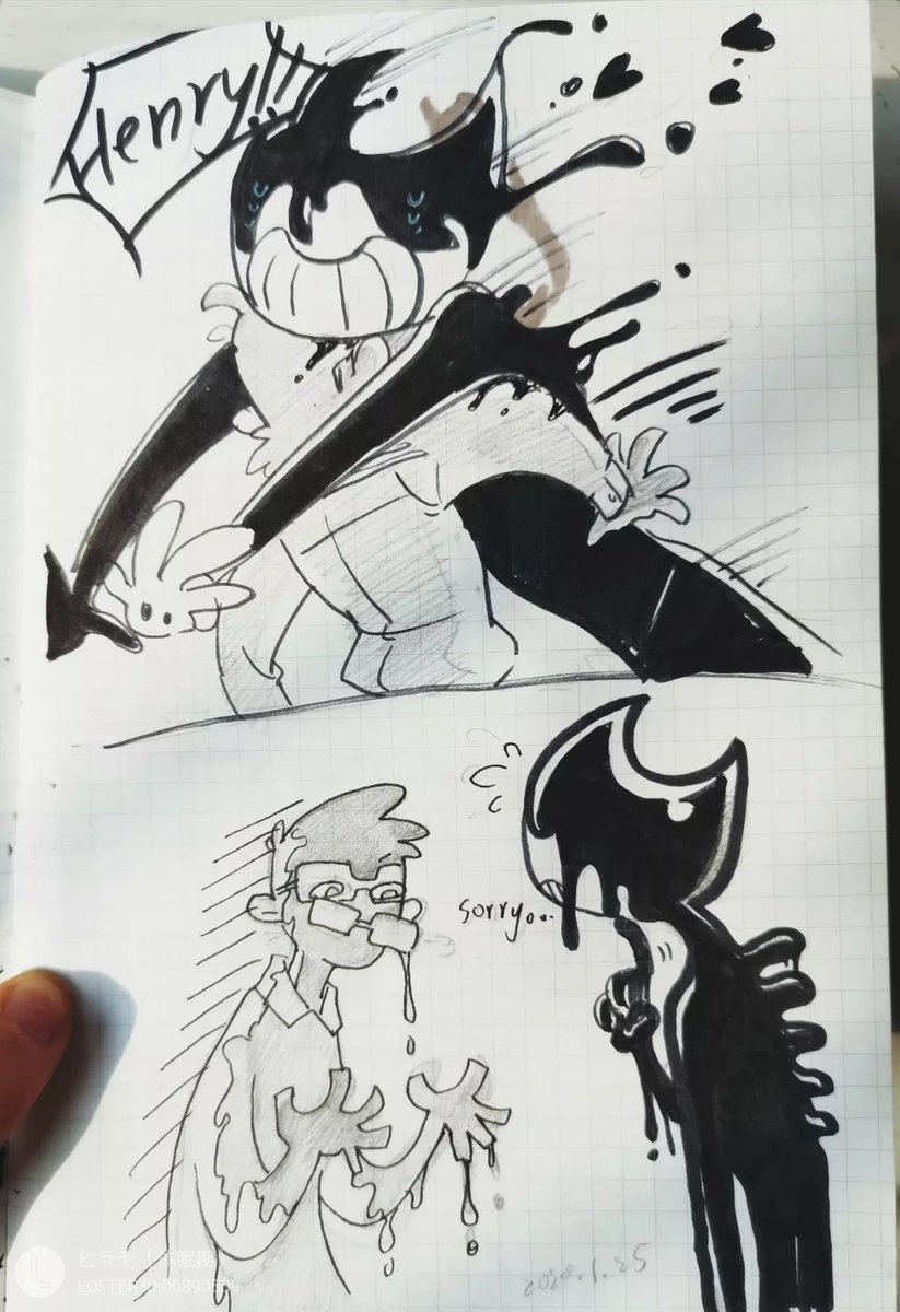 #Bendy_and_the_ink_machine
在死前堆一堆800年前糊的batim…真怀念那段时光_(:::з」∠)_