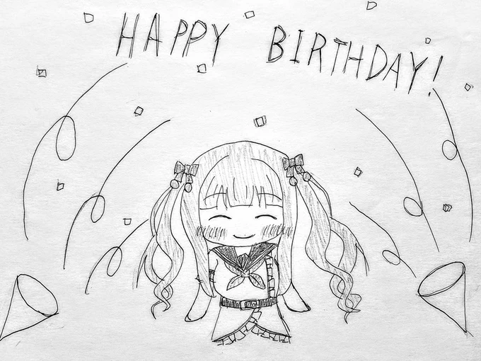 ちえりちゃん、お誕生日おめでとうございます!?????
これからもずっと応援しています。
#ちぇり絵 