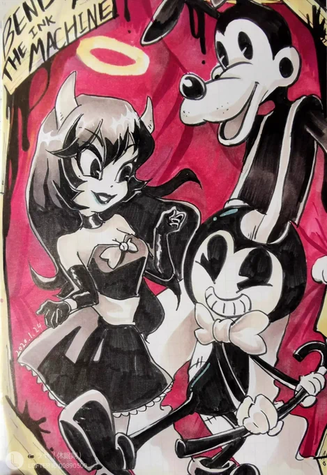 #Bendy_and_the_ink_machine 
在死前堆一堆800年前糊的batim…真怀念那段时光_(:::з」∠)_ 