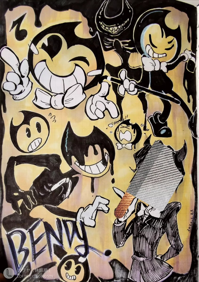 #Bendy_and_the_ink_machine 
在死前堆一堆800年前糊的batim…真怀念那段时光_(:::з」∠)_ 