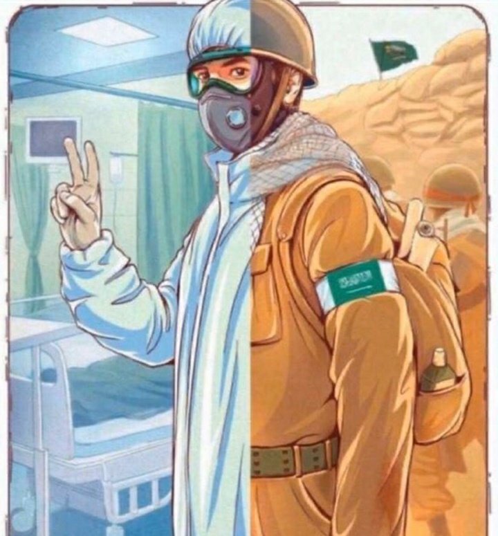 SafeSideTeam's tweet photo. #شكرا 
عيالنا.....
أبطال الصمود في الأوبئة والحروب
 وخط الدفاع في الديره وعلى الحدود 
مرخصين النفس وللواجب أرواحهم تذود
 شكرا ماتكفي قدر أفعالكم يا جحافل الأسود
#شكرا_أبطالنا
#واجب_وطني 
#كارونا_السعودية
#sst
#الأزمات_الكوارث https://t.co/K4jevNNBEu