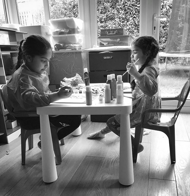 Since we are all cooped up inside today the kids wanted to play <a href="/artistoftheyear/">aRTIST oF tHE yEAR</a> #portraitartistoftheyear2020 😅
And yes, you’re guessed it, I’m the guest sitter. 
I’m not a patient still one but at least I get to keep both pictures at the end. 
Artis… ift.tt/2U94NkU