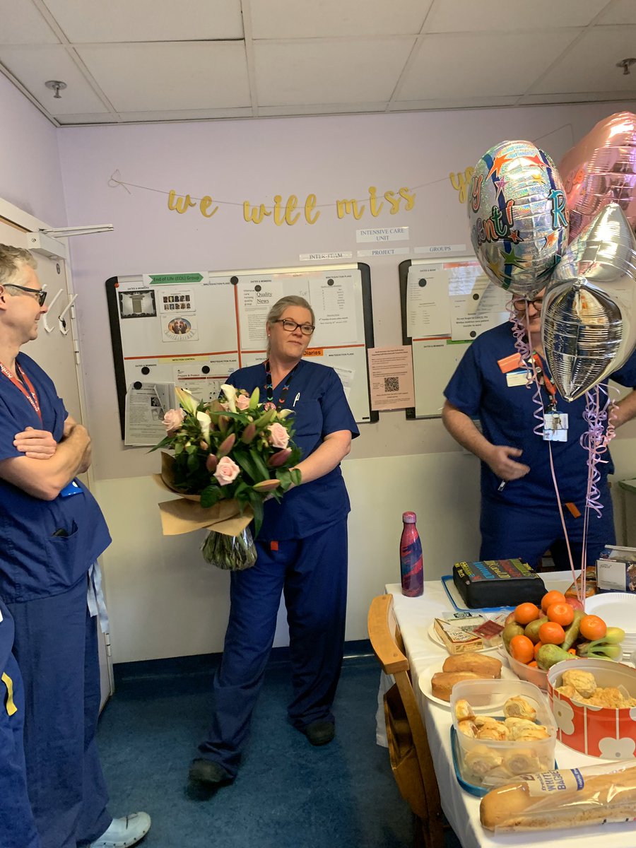 chelwestICU's tweet photo. We’re saying bye bye to @KarenCrilly1 today. She off to start her maternity leave and a new life back home in Ireland.  Thanks so much for all you have done! #missyou #proud https://t.co/yNN7TTlU5s