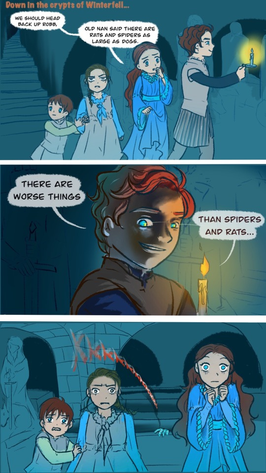 jonarya_'s tweet photo. The ghost memory of Arya told in the first book.
Amazing work, thank you! Source: https://t.co/R5JrGPetC7 #GameOfThrones #ASOIAF #Jonrya #Jonarya #JonSnow #AryaStark #RobbStark #BranStark #SansaStark #Winterfell https://t.co/ckOM8ukXKz