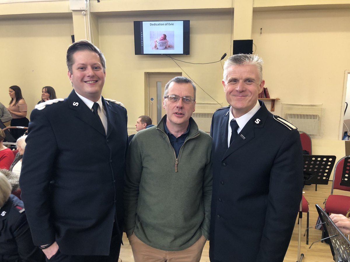 NuneatonSAB's tweet photo. The band this morning included three bandmasters, from Worcester, Kirkwall (Orkney) and Nuneaton. #NuneatonConnections #BrassBand #Worship #Parp https://t.co/gHpfD6iG3J