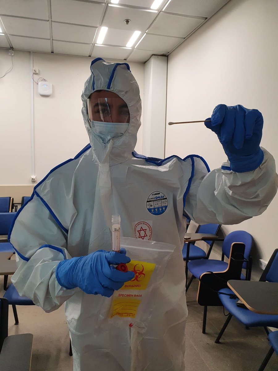 700 étudiants israéliens en médecine prêtent mains fortes au מגן דוד אדום - Magen David Adom dans la collecte d’échantillons de personnes infectées ou non par le Coronavirus.

Cette initiative renforce encore notre organisation dans son combat pour freiner la contagion 😷