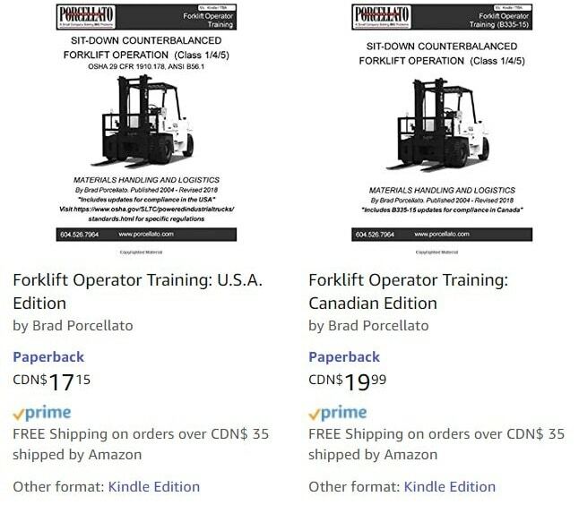 Porcellato Engineering On Twitter Hey Canada Our Diy Forklift Operator Training Kits Are Available On Amazon We Offer The Most Comprehensive Training Material Available Over 5000 Sold Call Or Text 604 418 5682