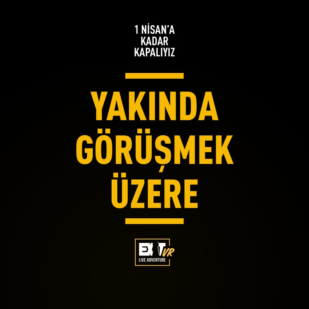 Merhabalar 🙋 Dünyaya yayılan Koronavirüs hastalığı (COVID-19) ile ilgili gelişmeler sebebiyle Nisan başına kadar faaliyetlerimize ara verdik. Lütfen resmi hesaplardan açıklanan güvenlik tedbirlerini uygulayalım. Nisan ayında görüşürüz! ❤️