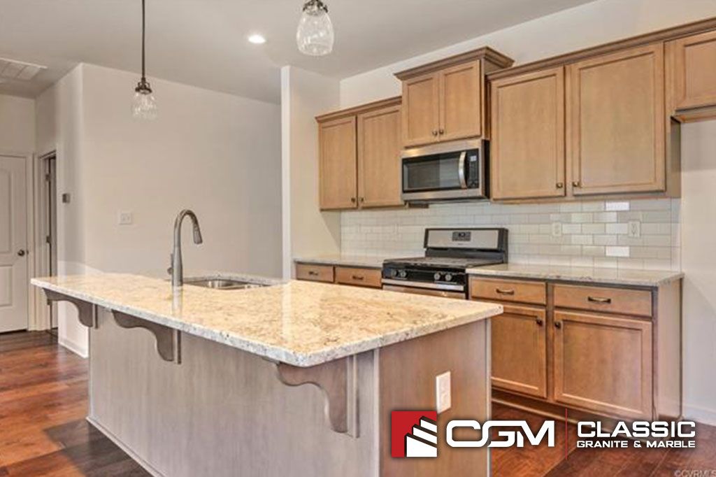 ClassicGranite1's tweet photo. #ColonialWhite #Granite is a soft pale gray with dark silver accented by small black dots. Click: https://t.co/0OWWSGqYjL https://t.co/VVqyjYA8in